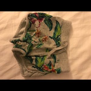 GAP tropical print sweat shorts 18-24m